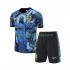Brasilien Kinderset Blau Heim 2024-2025 Kurzarm JESUS Football Shirts