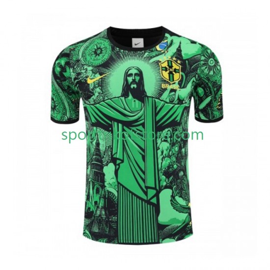 Brasilien Herren Grün Heim trikot 2024-2025 Kurzarm Jesus Brasilien Herren Grün Heim trikot 2024-2025 Kurzarm Jesus