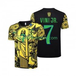 Brasilien Herren Heim trikot 2024 Kurzarm Vinicius Junior 7 Jesus
