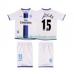 Retro Chelsea Kinderset Auswärts trikot Kurzarm DROGBA 15 2003
