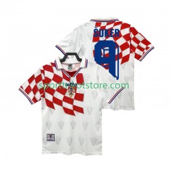Retro Kroatien Herren Heim trikot Kurzarm BSUKER 9 1998