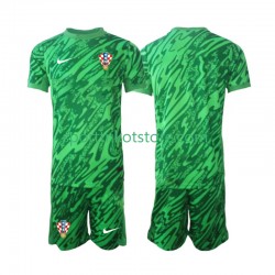 Kroatien Kinderset Auswärts trikot 2024 Kurzarm Torwart