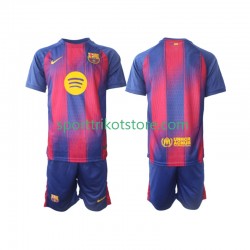 FC Barcelona Kinderset Heim trikot 2025-2026 Kurzarm