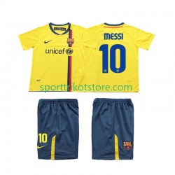 Retro FC Barcelona Kinderset Auswärts trikot 2008 Kurzarm Lionel Messi 10 2009
