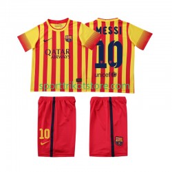 Retro FC Barcelona Kinderset Auswärts trikot Kurzarm Lionel Messi 10 2013 2014
