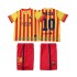 Retro FC Barcelona Kinderset Auswärts trikot Kurzarm Lionel Messi 10 2013 2014