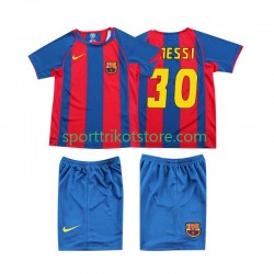 Retro FC Barcelona Kinderset Heim trikot 2004 Kurzarm Lionel Messi 10