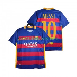 Retro FC Barcelona Herren Heim trikot Kurzarm Lionel Messi 10 2015-2016