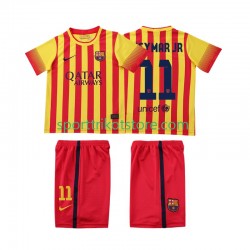 Retro FC Barcelona Kinderset Auswärts trikot Kurzarm Neymar JR 11 2013 2014