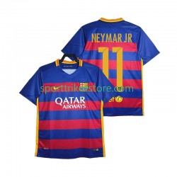 Retro FC Barcelona Herren Heim trikot Kurzarm Neymar JR 11 2015-2016