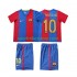Retro FC Barcelona Kinderset Heim trikot 2006 Kurzarm RONALDINHO 10 2007