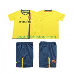 Retro FC Barcelona Kinderset Auswärts trikot 2008 Kurzarm 2009