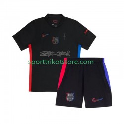 FC Barcelona Kinderset Auswärts trikot 2024-2025 Kurzarm TRAVIS SCOTT