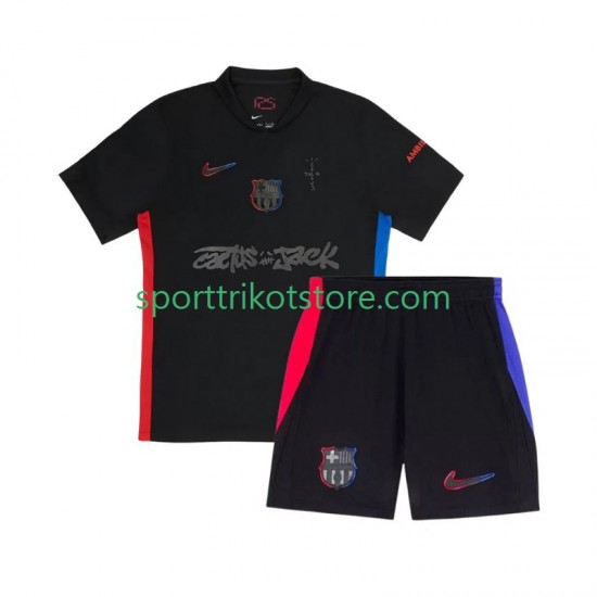 FC Barcelona Kinderset Auswärts trikot 2024-2025 Kurzarm TRAVIS SCOTT FC Barcelona Kinderset Auswärts trikot 2024-2025 Kurzarm TRAVIS SCOTT