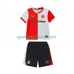 Feyenoord Rotterdam Kinderset Heim trikot 2025-2026 Kurzarm