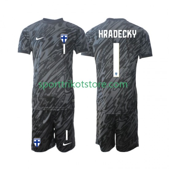 Finnland Kinderset Heim trikot 2024 Kurzarm Torwart HRADECKY 1 Finnland Kinderset Heim trikot 2024 Kurzarm Torwart HRADECKY 1