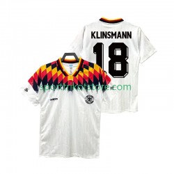 Retro Deutschland Herren Heim trikot 1994 Kurzarm KLINSMANN 18