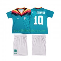 Retro Deutschland Kinderset Auswärts trikot 1994 Kurzarm MATTHAUS 10