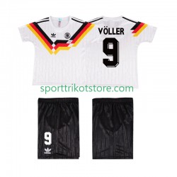 Retro Deutschland Kinderset Heim trikot 1990 Kurzarm VOLLER 9
