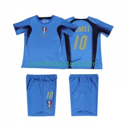 Retro Italien Kinderset Heim trikot 2006 Kurzarm TOTTI 10