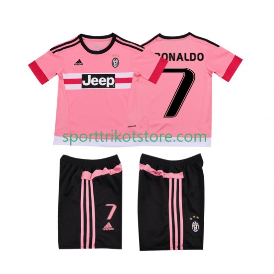 Retro Juventus Turin Kinderset Auswärts trikot Kurzarm Cristiano RONALDO 7 2015 2016 Retro Juventus Turin Kinderset Auswärts trikot Kurzarm Cristiano RONALDO 7 2015 2016
