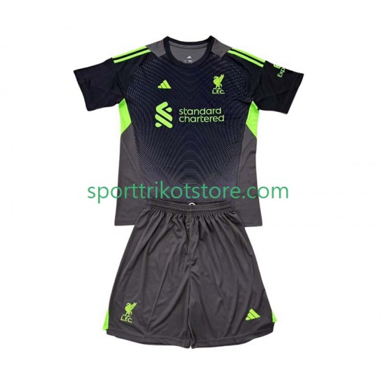 Liverpool Kinderset Heim trikot 2025-2026 Kurzarm Torwart Liverpool Kinderset Heim trikot 2025-2026 Kurzarm Torwart