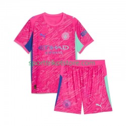 Manchester City Kinderset Auswärts trikot 2025-2026 Kurzarm Torwart