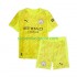 Manchester City Kinderset Ausweich trikot 2025-2026 Kurzarm Torwart