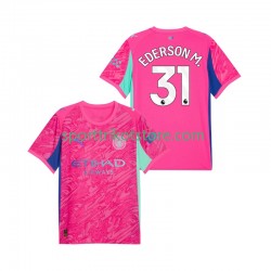 Manchester City Herren Auswärts trikot 2025-2026 Kurzarm Torwart Ederson Moraes 31