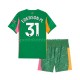Manchester City Kinderset Heim trikot 2025-2026 Kurzarm Torwart Ederson Moraes 31 Manchester City Kinderset Heim trikot 2025-2026 Kurzarm Torwart Ederson Moraes 31