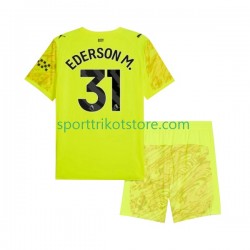 Manchester City Kinderset Ausweich trikot 2025-2026 Kurzarm Torwart Ederson Moraes 31