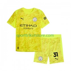 Manchester City Kinderset Ausweich trikot 2025-2026 Kurzarm Torwart Ederson Moraes 31