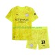 Manchester City Kinderset Ausweich trikot 2025-2026 Kurzarm Torwart Ederson Moraes 31
