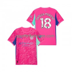 Manchester City Herren Auswärts trikot 2025-2026 Kurzarm Torwart ORTEGA MORENO 18