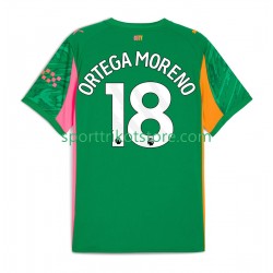 Manchester City Herren Heim trikot 2025-2026 Kurzarm Torwart ORTEGA MORENO 18