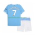 Manchester City Kinderset Heim trikot 2025-2026 Kurzarm Omar Marmoush 7