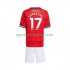 Manchester United Kinderset Heim trikot 2025-2026 Kurzarm Alejandro Garnacho 17
