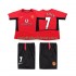 Retro Manchester United Kinderset Heim trikot 2004 Kurzarm BECKHAM 7 2002