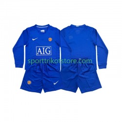 Retro Manchester United Kinderset Auswärts trikot 2008 Langarm