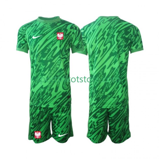 Polen Kinderset Ausweich trikot 2024 Kurzarm Torwart Polen Kinderset Ausweich trikot 2024 Kurzarm Torwart