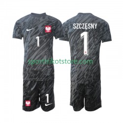 Polen Kinderset Auswärts trikot 2024 Kurzarm Torwart Szczesny 1