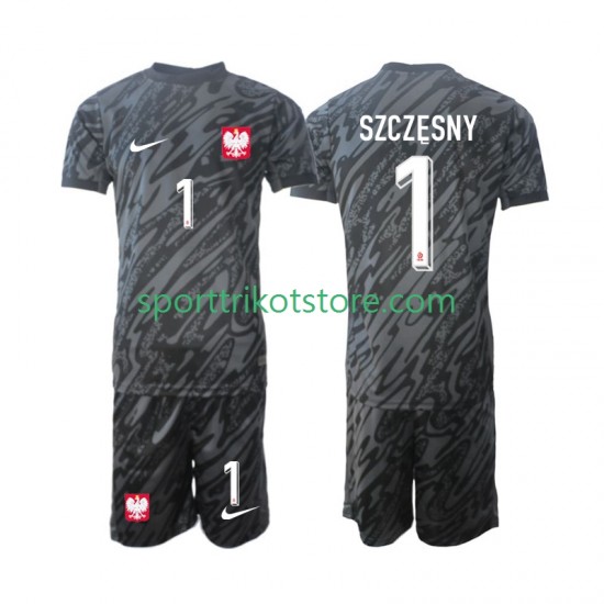 Polen Kinderset Auswärts trikot 2024 Kurzarm Torwart Szczesny 1 Polen Kinderset Auswärts trikot 2024 Kurzarm Torwart Szczesny 1