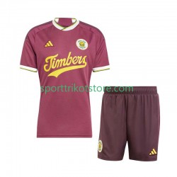 Portland Timbers Kinderset Ausweich trikot 2024 Kurzarm