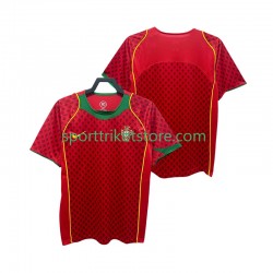 Retro Portugal Herren Heim trikot 2004 Kurzarm