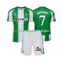 Real Betis Kinderset Heim trikot 2025-2026 Kurzarm Antony 7