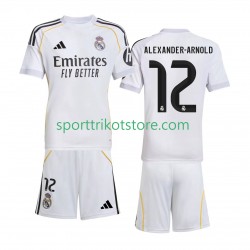 Real Madrid Kinderset Heim trikot 2025-2026 Kurzarm Alexander-Arnold 12