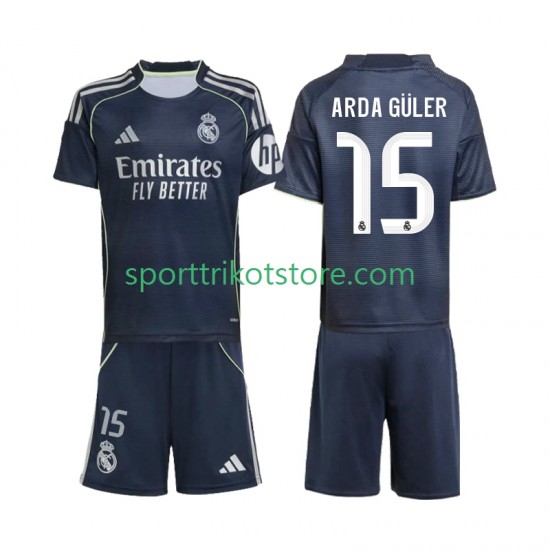 Real Madrid Kinderset Auswärts trikot 2025-2026 Kurzarm Arda Guler 15 Real Madrid Kinderset Auswärts trikot 2025-2026 Kurzarm Arda Guler 15