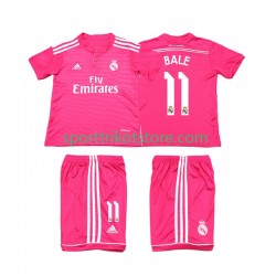 Retro Real Madrid Kinderset Auswärts trikot Kurzarm Bale 11 2014 2015