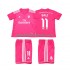 Retro Real Madrid Kinderset Auswärts trikot Kurzarm Bale 11 2014 2015