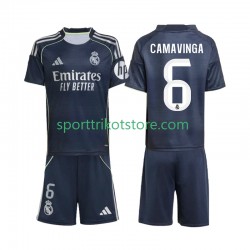 Real Madrid Kinderset Auswärts trikot 2025-2026 Kurzarm Camavinga 6